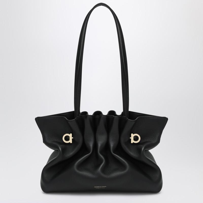 Salvatore Ferragamo Soft-Bag Small black leather