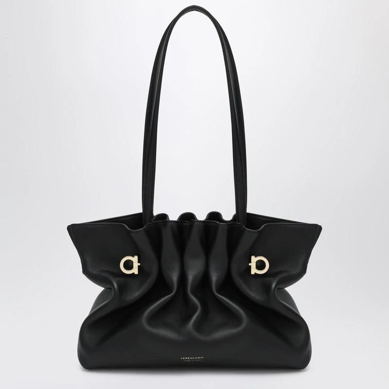 Salvatore Ferragamo Soft-Bag Small black leather 1