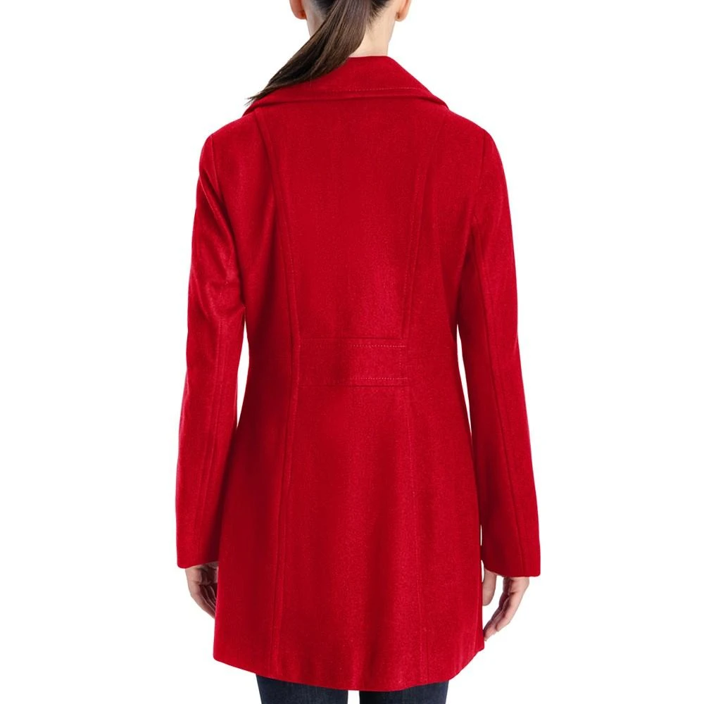 Anne Klein Women's Double-Breasted Wool Blend Peacoat, Created for Macy's 2