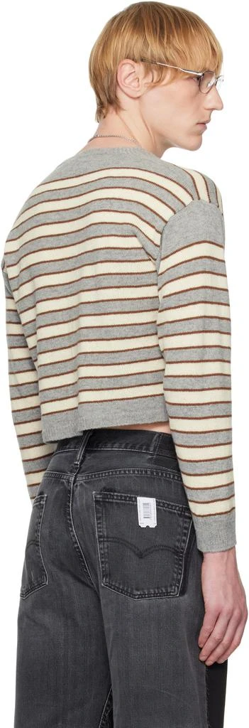 Ashley Williams Gray & Beige Molly Knit Sweater 3
