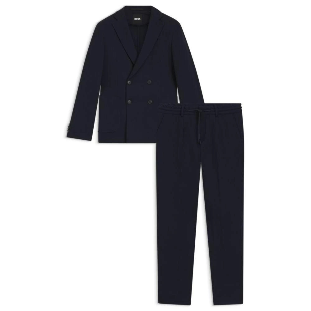 Hugo Boss Two-piece slim-fit suit in performance-stretch fabric