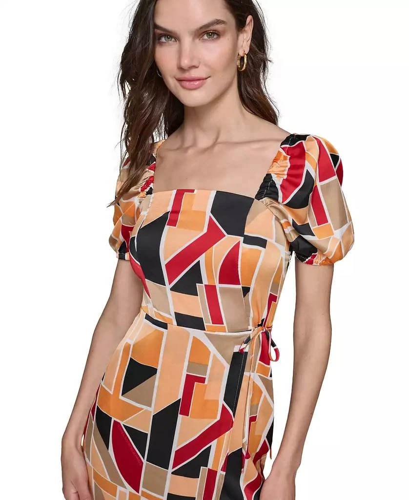 Shop Women's Geo-Print Square-Neck Puff-Sleeve Maxi Dress on Sale at  BeyondStyle  Get 71% Off Women's Geo-Print Square-Neck Puff-Sleeve Maxi Dress  with Limited-Time Flash Deals, Exclusive Discounts, and Special Offers.  Enjoy Unbeatable