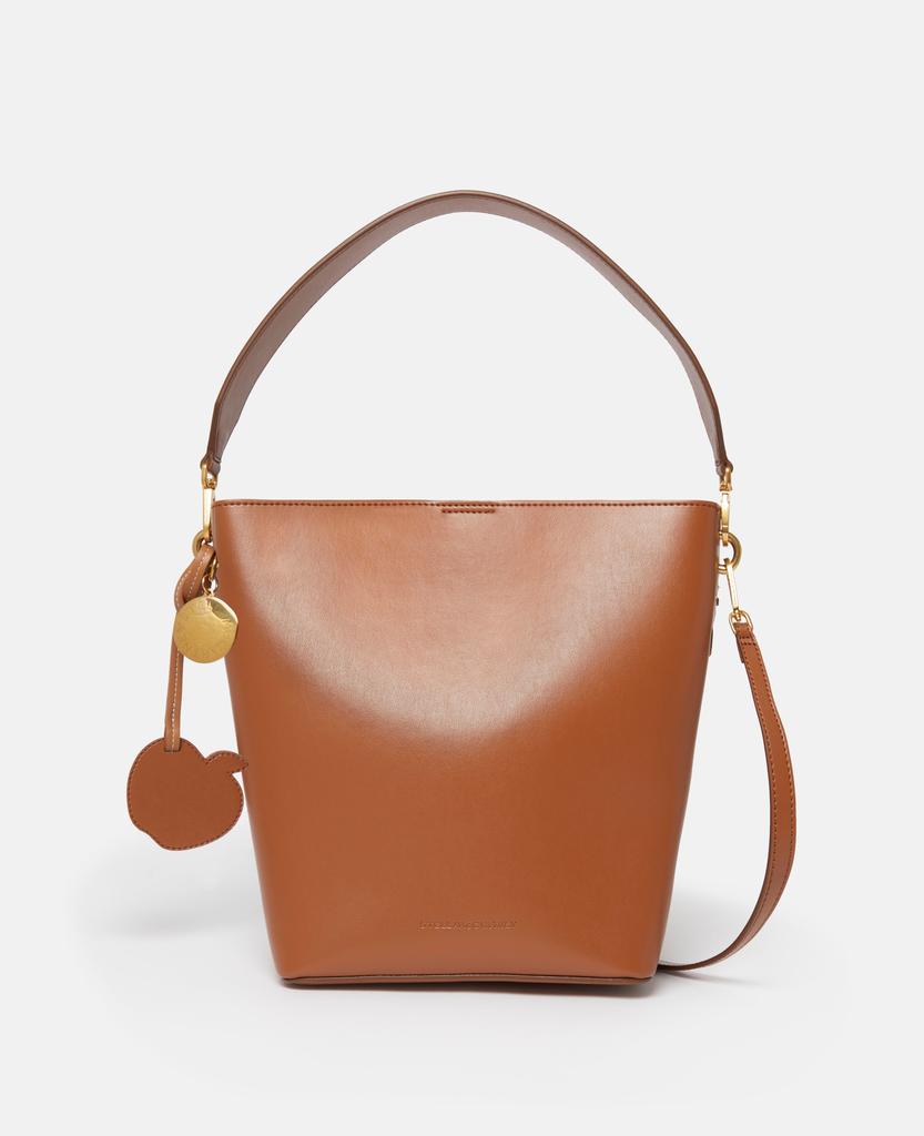 Stella McCartney Stella McCartney - Frayme Bucket Tote Bag, Woman, Tan brown