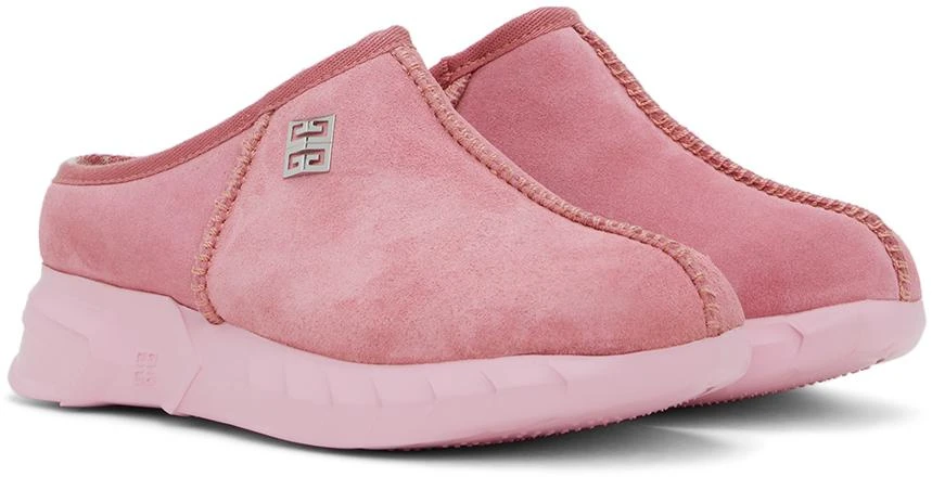 Givenchy Kids Pink Shearling Mules 4