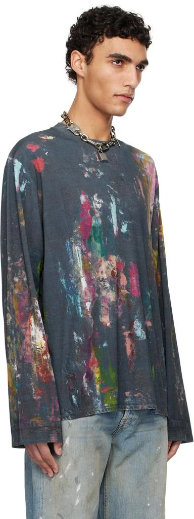 Acne Studios Blue Paint Splatter T-shirt 2