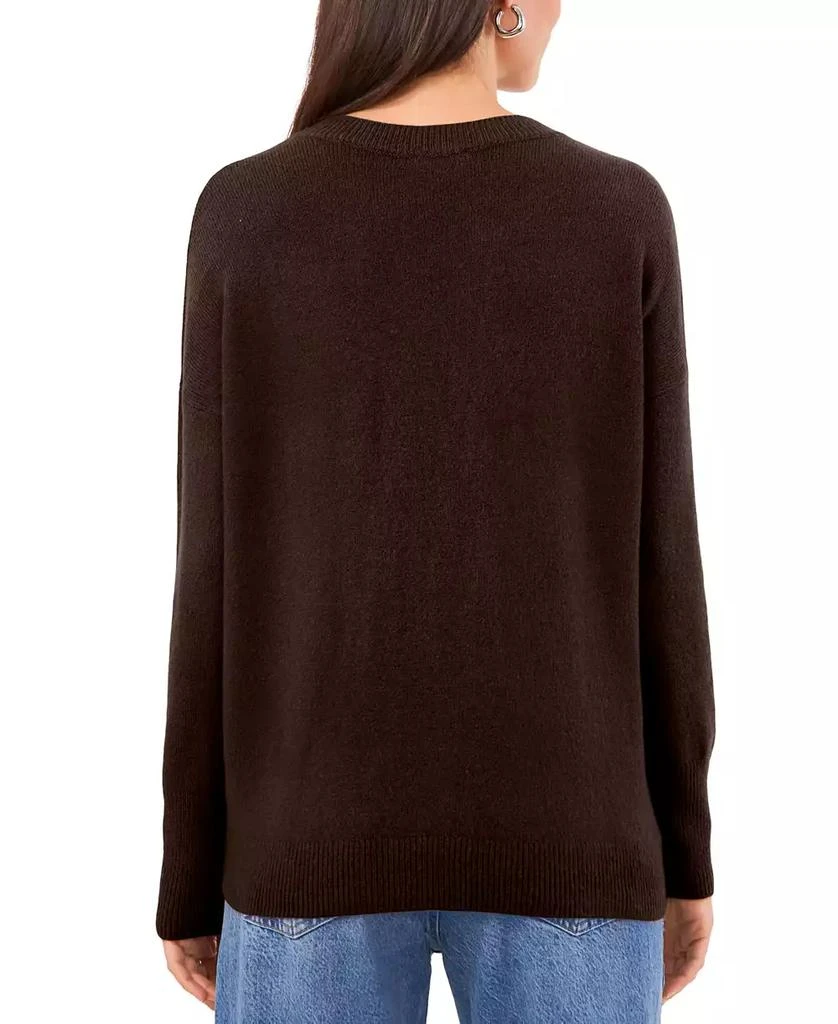 Vince Camuto Women's Dropped-Shoulder V-Neck Sweater 2