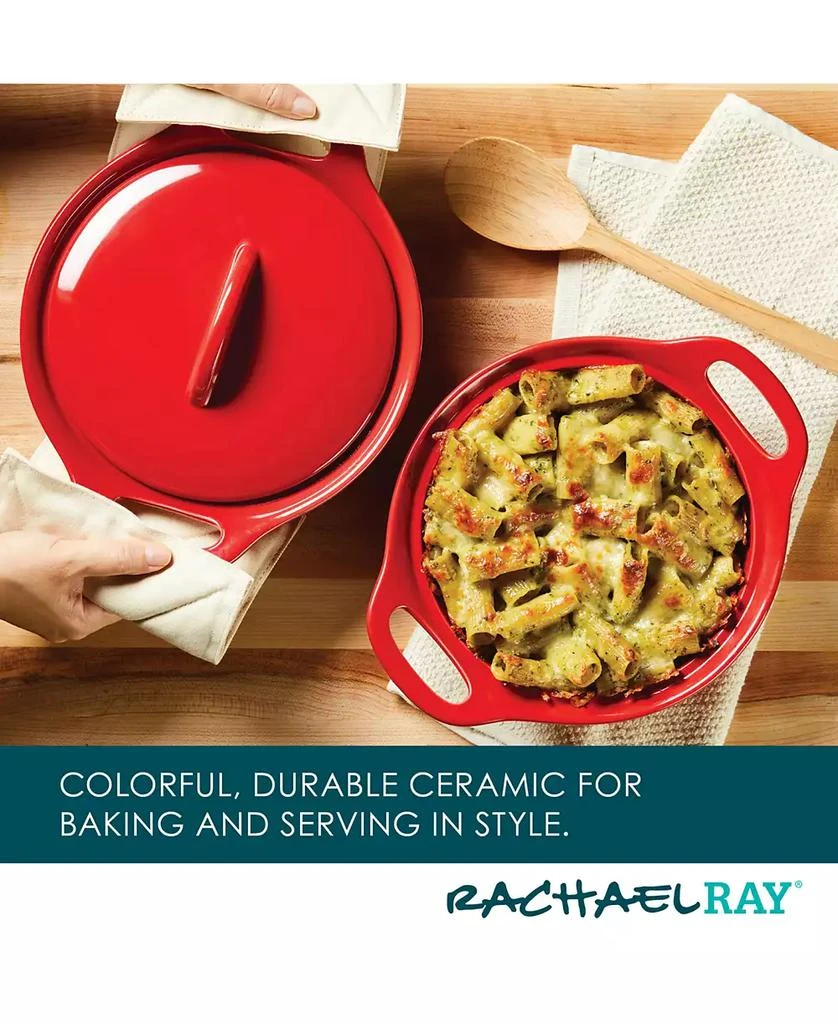 Rachael Ray 3-Pc. Ceramic Casserole Bakers Set 10