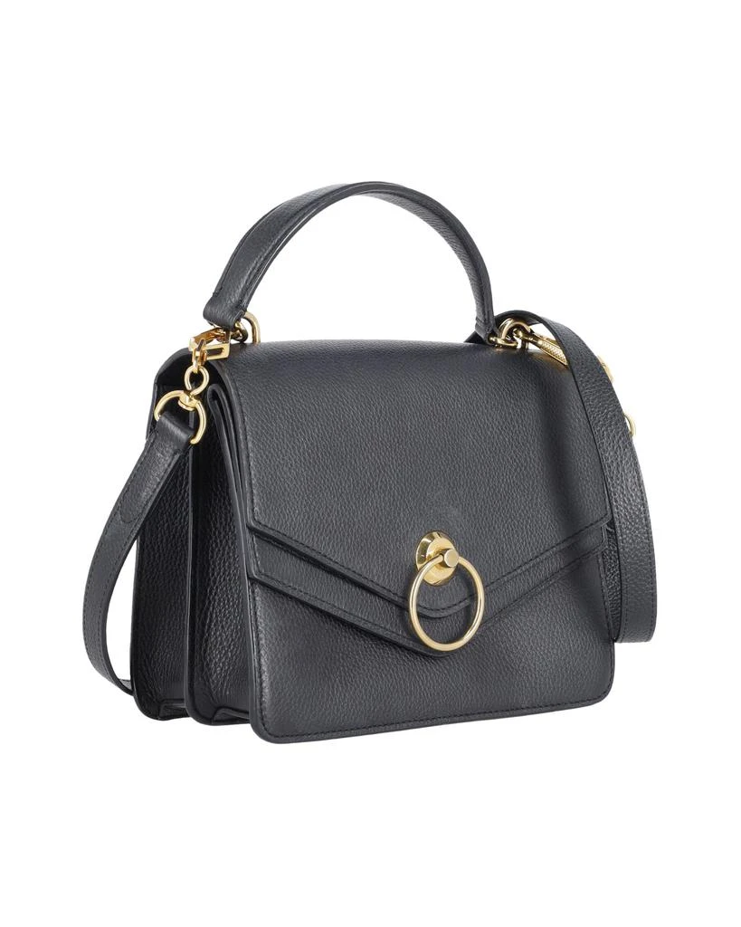 Mulberry Harlow Satchel Crossbody Bag in Black Grained Leather 2