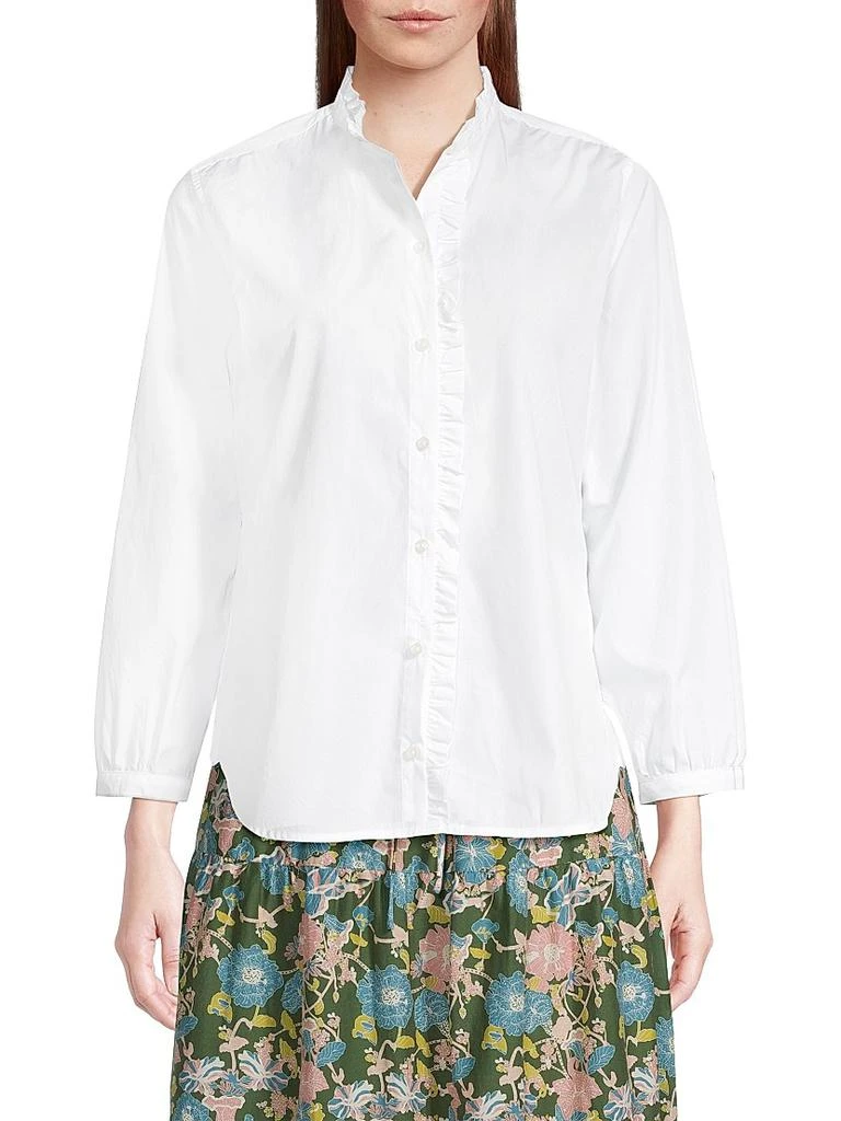Birds of Paradis Henea Ruffled Cotton Shirt 3