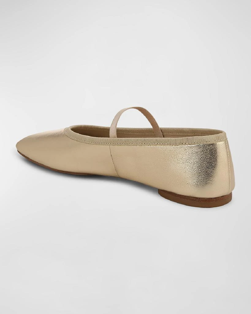 Vince Metallic Mary Jane Ballerina Flats 3