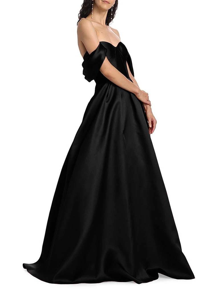 Bridesmaids Viktor Off-The-Shoulder Gown  On Sale Now with Up to 51% Off |  Discover Exclusive Deals & Savings at BeyondStyle  Authentic Vera Wang  Bride  off-the-shoulder|Women's|women's|contemporary|floor-length|solid|a-line| dresses|short sleeve ...