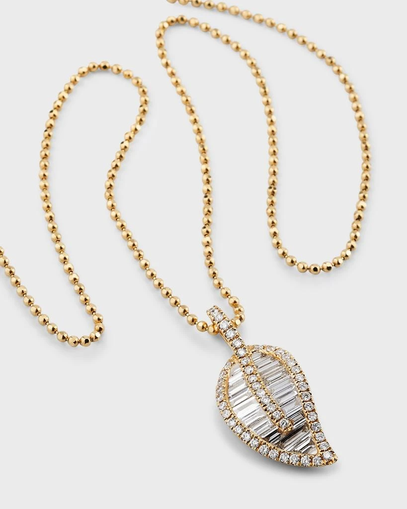Anita Ko Classic Diamond Leaf Pendant Necklace 3