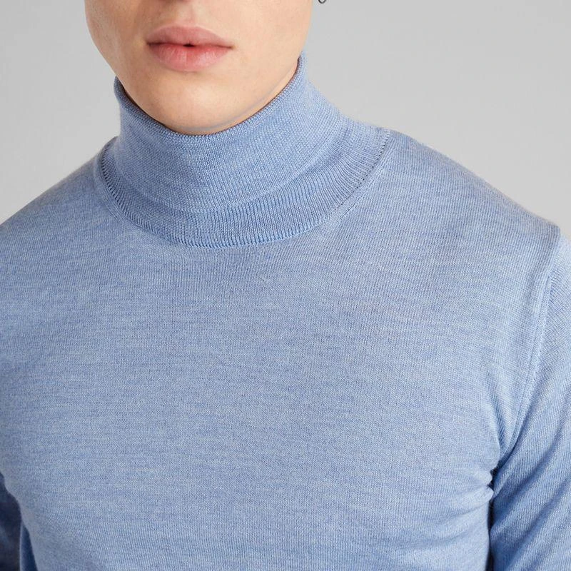 L'Exception Paris Merino wool turtleneck sweater Bleu ciel L'EXCEPTION PARIS 4