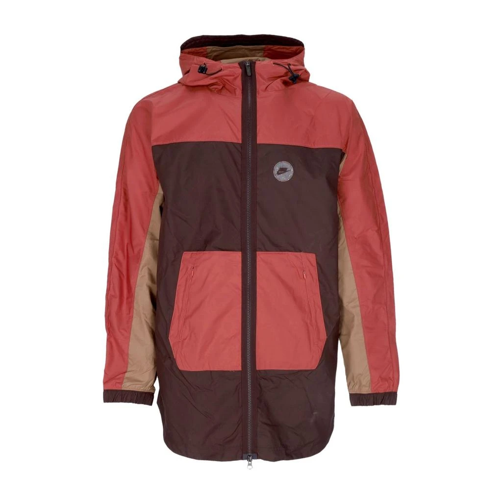 NIKE Windbreaker Men Sportswear Woven Utility Jacket Brown Basalt/dk Driftwood/canyon Rust 1
