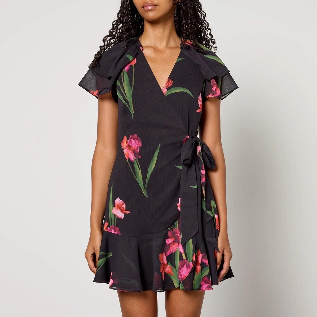 Ted Baker London Ted Baker Fasnia Angel Sleeve Wrap Mini Dress 1