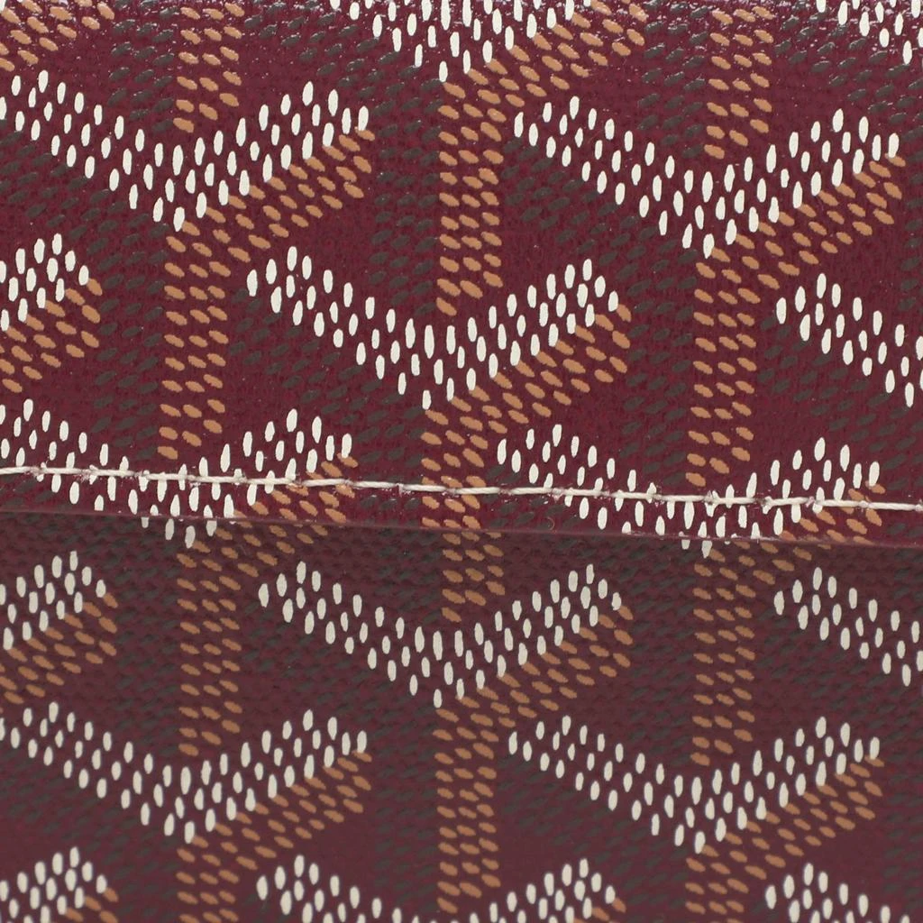 Goyard Goyard Burgundy Goyardine Coated Canvas Marigny Wallet 7