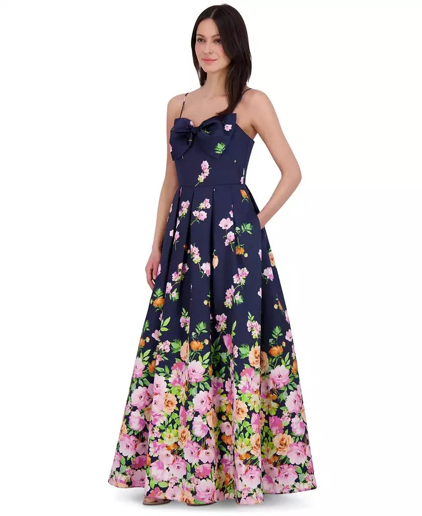 green emerald velvet dress Eliza J Womens Gown Style Floral Organza Sleeveless Jewel Neck Special  Occasion Dress, Ivory Multi, 4 US at Amazon Women's Clothing store