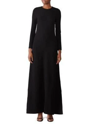 Co Solid A Line Maxi Dress
