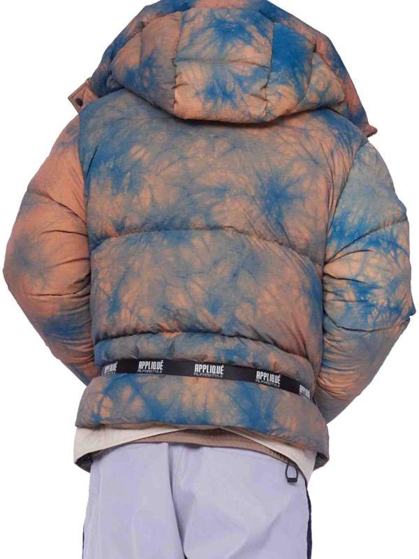 AlphaStyle Tie Dye Hooded Puffer Jacket 2