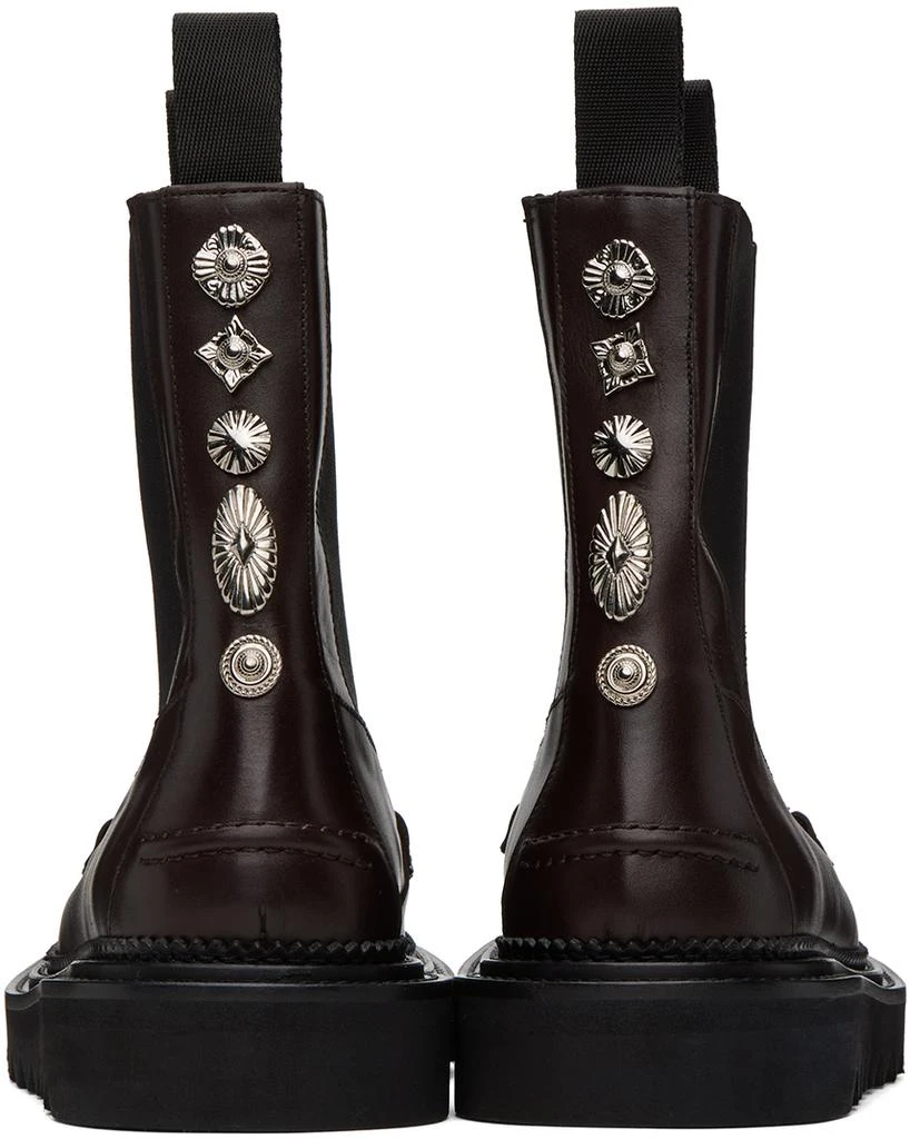 Toga Virilis Brown Leather Chelsea Boots 2