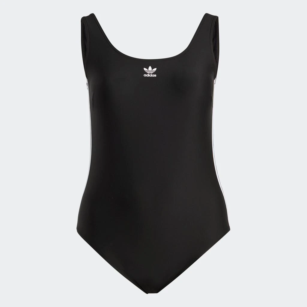 Adidas Women's  Adicolor 3-Stripes Swimsuit (Plus Size) 1