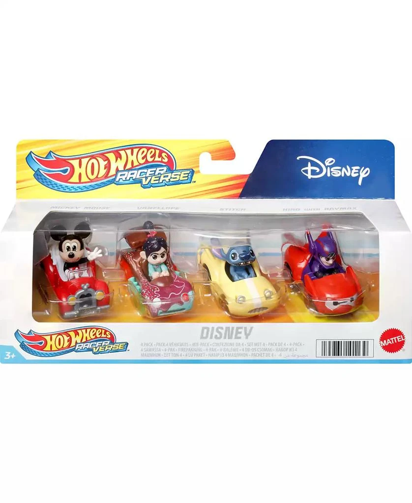 Hot Wheels RacerVerse Set of 4 Die-Cast Hot Wheels Cars with Disney Characters as Drivers 6