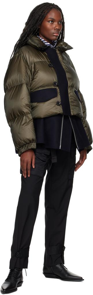 Sacai Khaki Puffer Down Jacket - Coats - Compare Prices from 8+