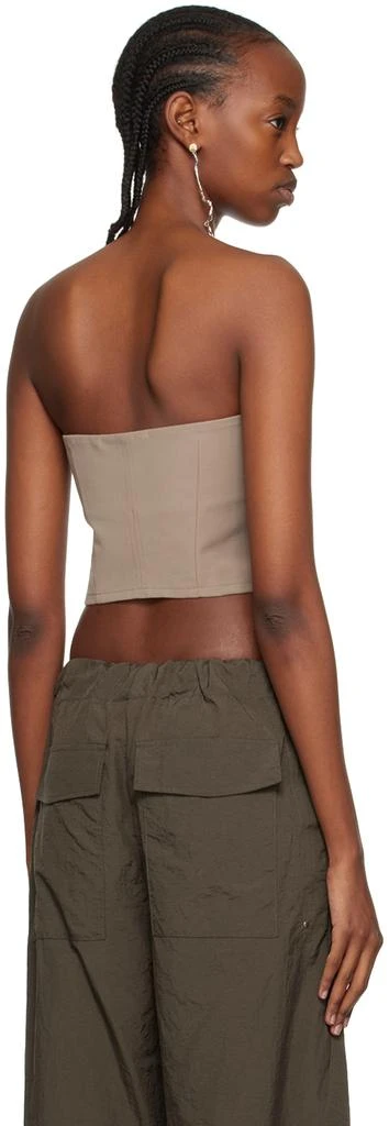 Paris Georgia SSENSE Work Capsule – Taupe Audrey Tube Top 3