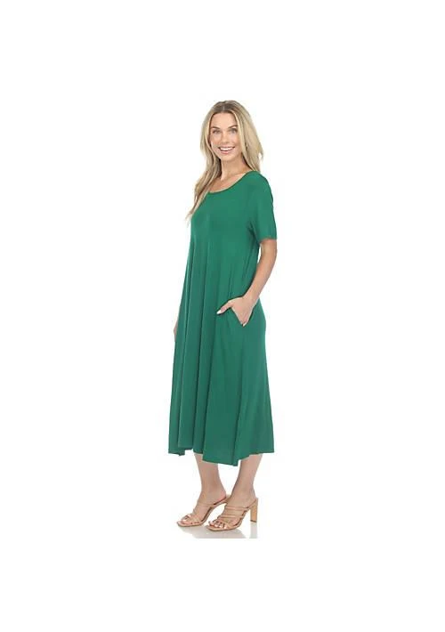 White Mark Mark Short Sleeve Midi Dress 2