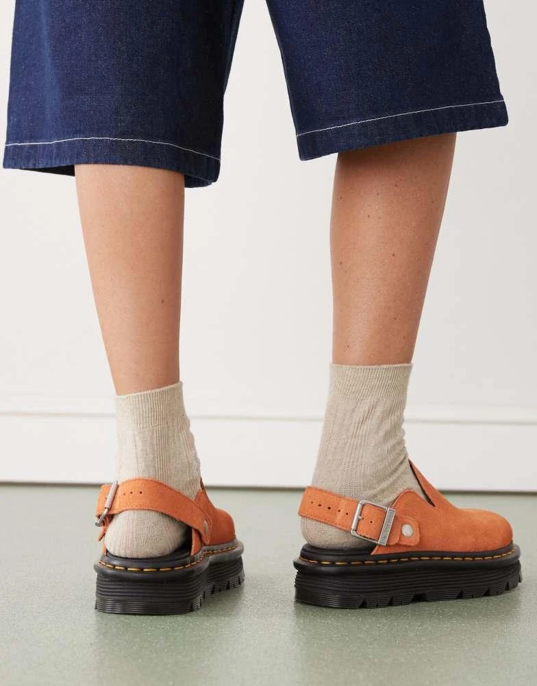 Dr. Martens Dr Martens ZebZag mules in orange 2