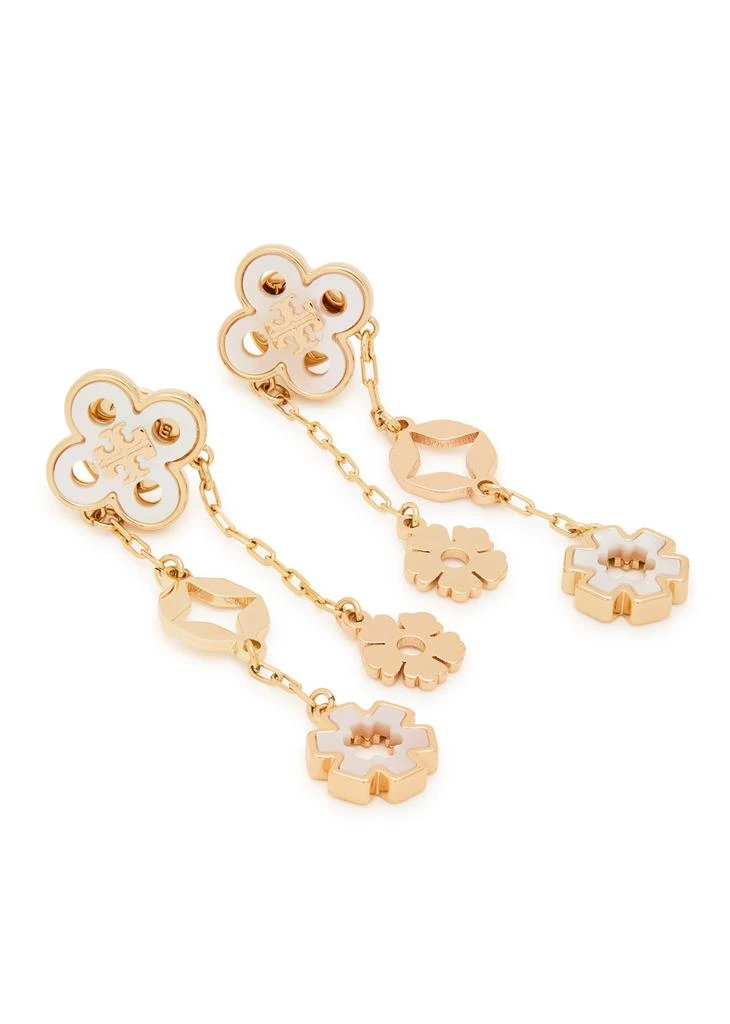 Tory Burch Forget Me Not 18kt gold-plated drop earrings 3