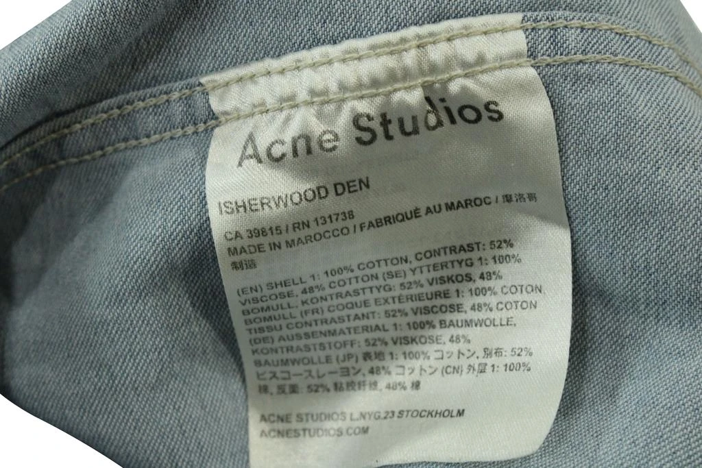 Acne Studios Acne Studios Isherwood Denim Shirt in Blue Cotton 4