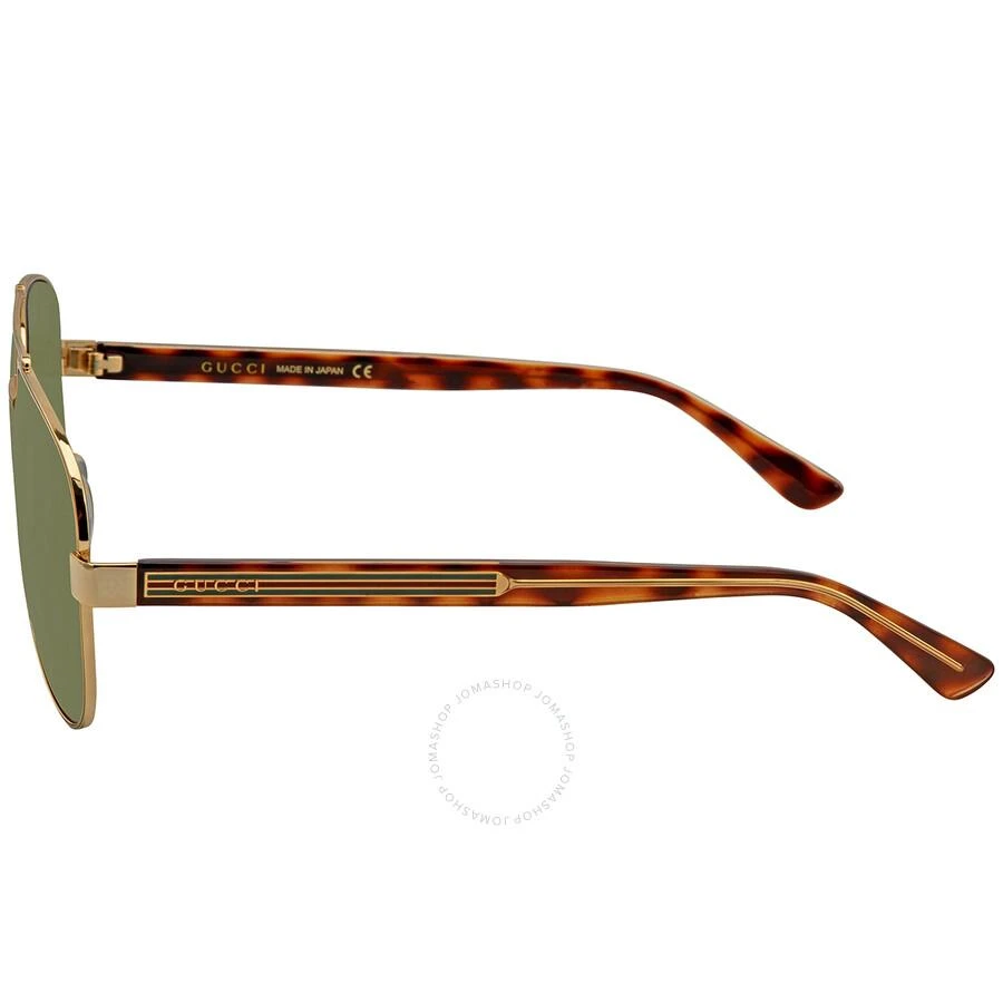 Gucci Green Pilot Men's Sunglasses GG0528S 009 63 3