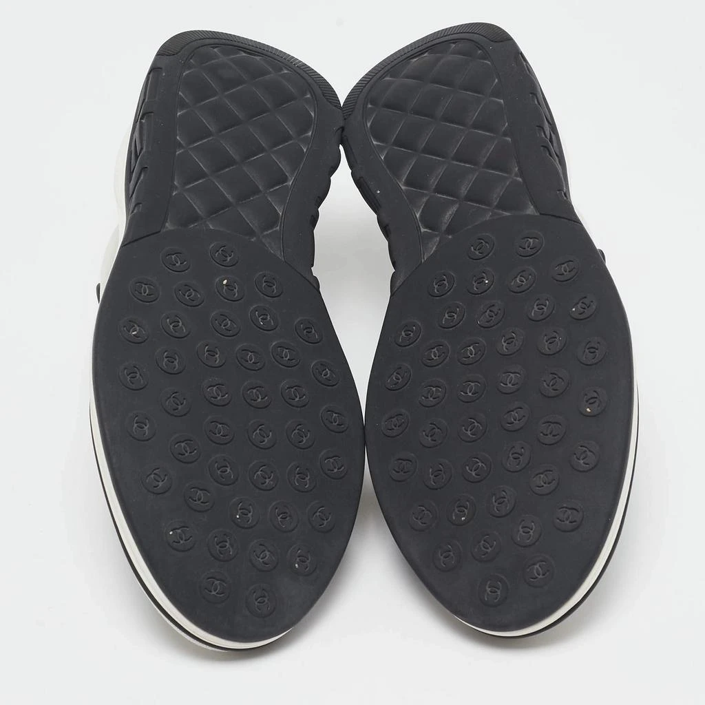Chanel Chanel Grey/Black Mesh Slip On Sneakers Size 38 6