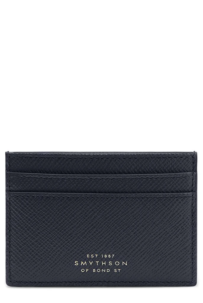 SMYTHSON Flat card holder in panama 1