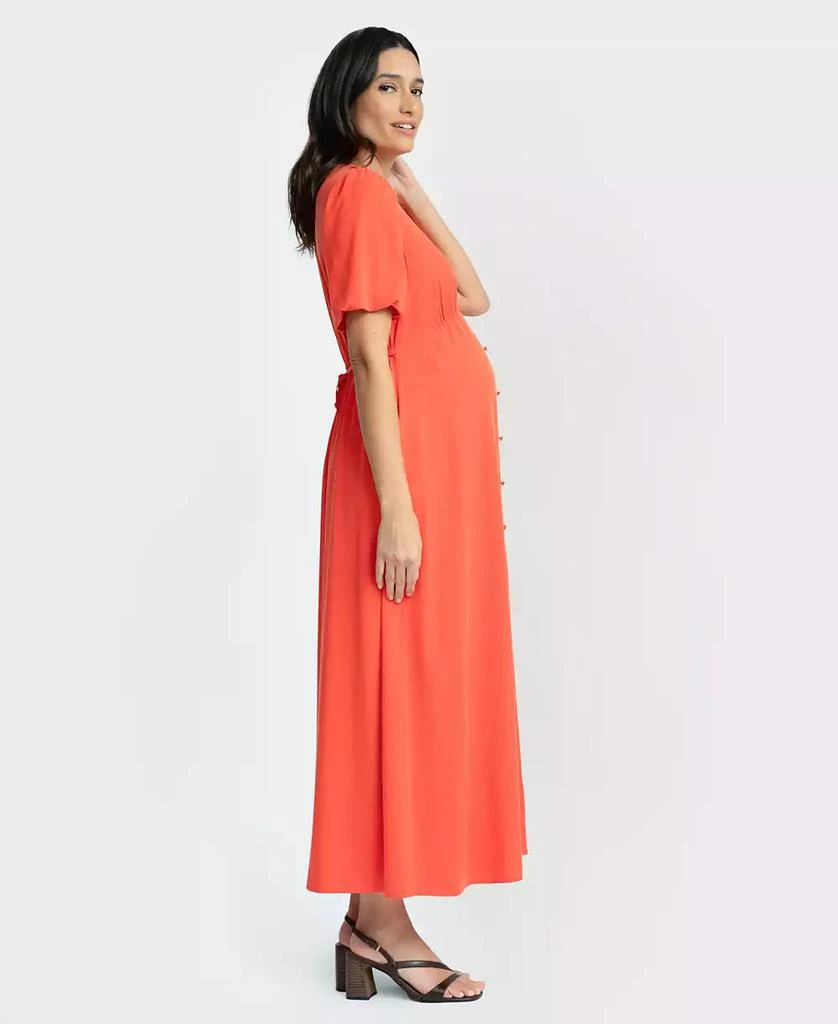 slim fit dress slacks Belted Nursing Midi with Pockets- Beige Floral – Nursing Queen