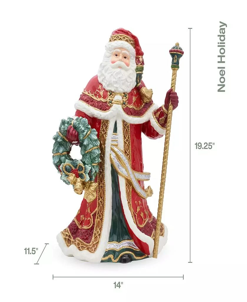 Fitz and Floyd Noel Holiday Grand Santa Figurine, 19.25-in 4