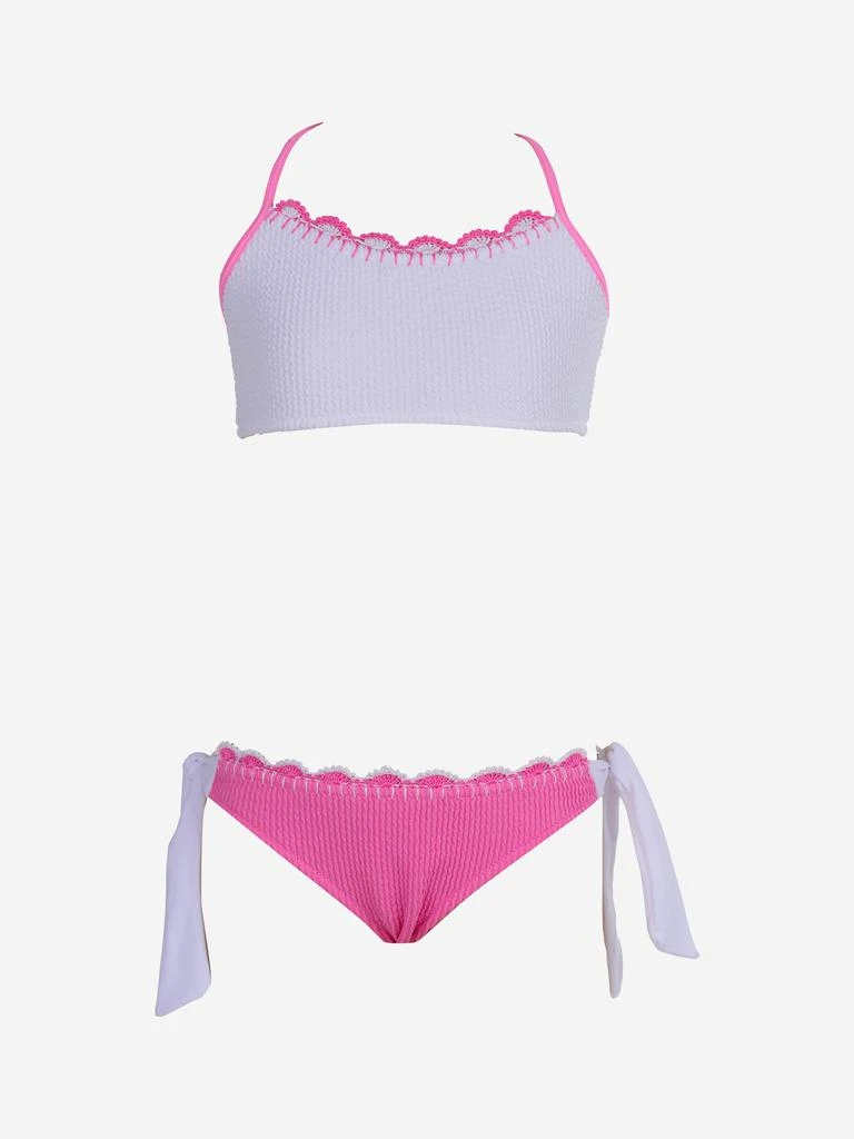 Nessi Byrd Girls Kinsley Bikini in Pink – On Sale Now with Up to