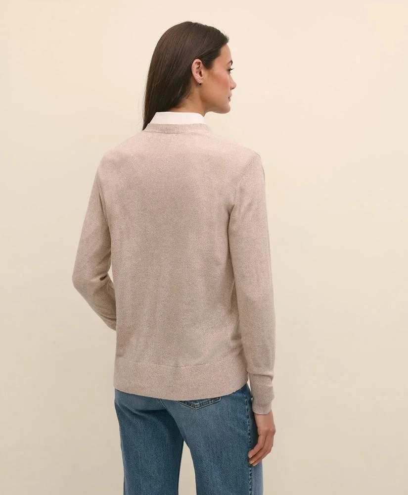 Brooks Brothers Silk Marled Knit Relaxed Cardigan 4