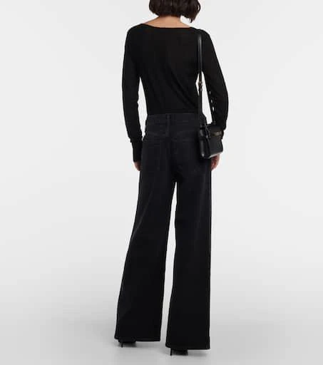 AGOLDE Clara low-rise wide-leg jeans 3