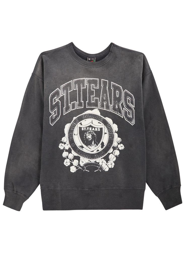 トップス Saint Mxxxxxx DENIM TEARS CREW SWEAT M SAINT MXXXXXX Denim Tears printed cotton sweatshirt