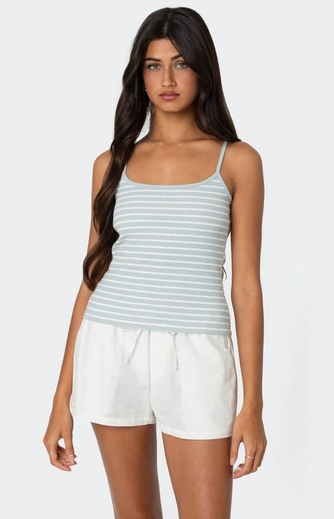 Edikted Gretta Striped Ribbed Tank Top 1
