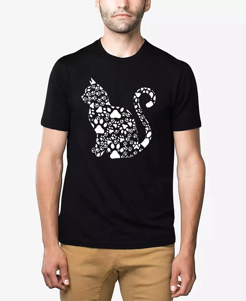 LA Pop Art Cat Claws - Men's Premium Blend Word Art T-Shirt 1