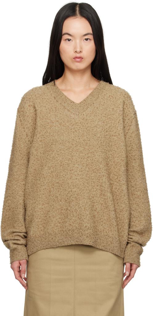Beige Pilling V-Neck Sweater – On Sale Now with Up to 74 Beige Pilling V-Neck Sweater – On Sale Now with Up to 74
