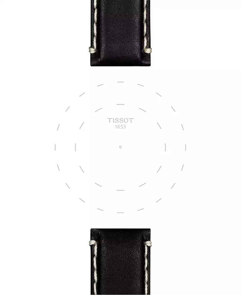 Tissot Official Interchangeable Black Leather Watch Strap 3