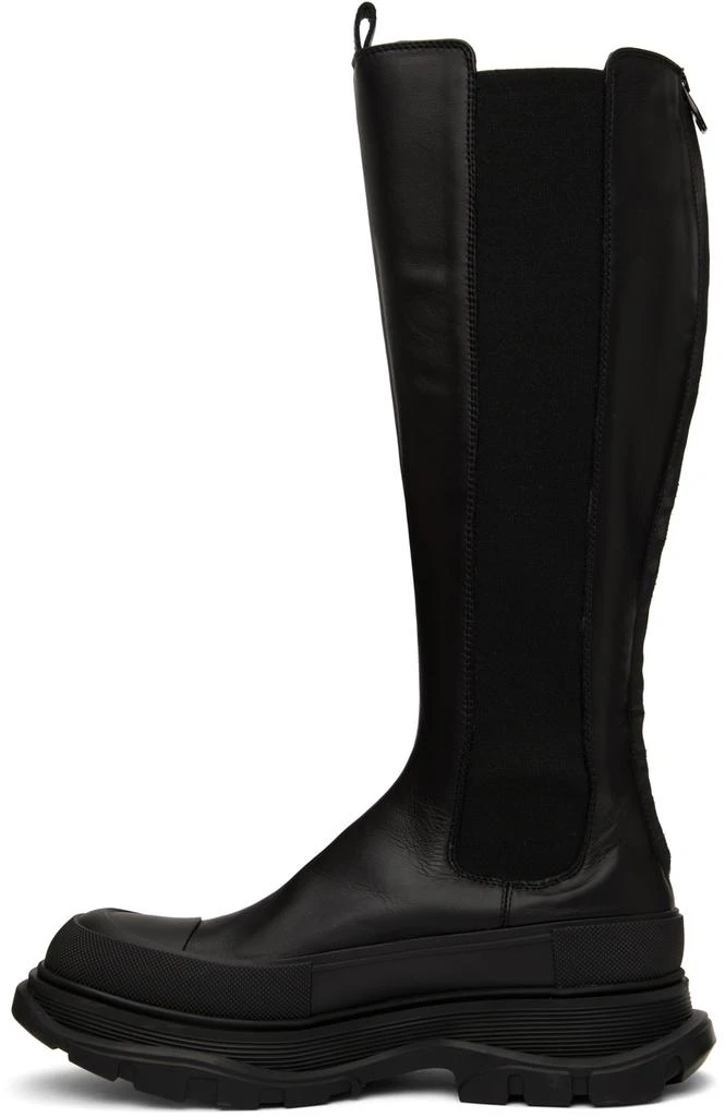 Alexander McQueen Black Tread Slick Boots 3