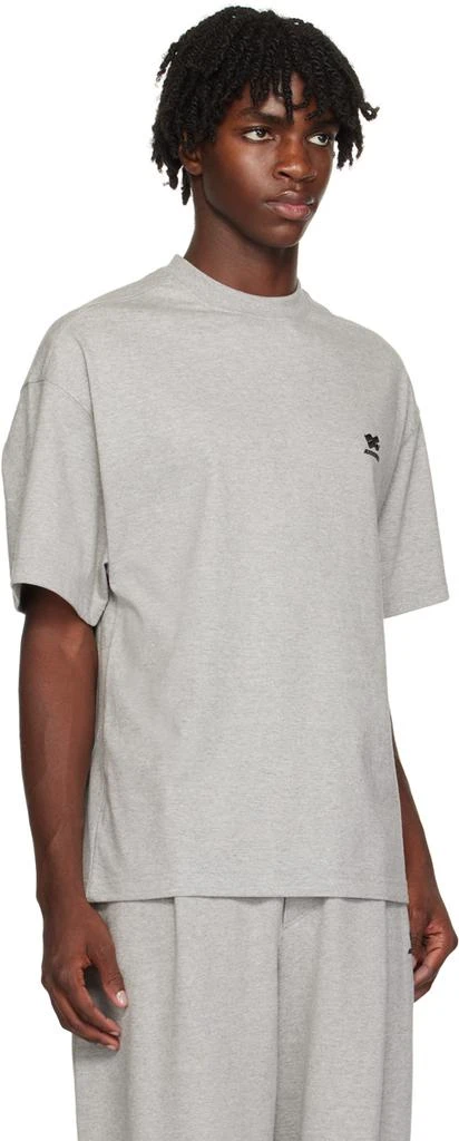 ADER error Gray Embroidered T-Shirt 2