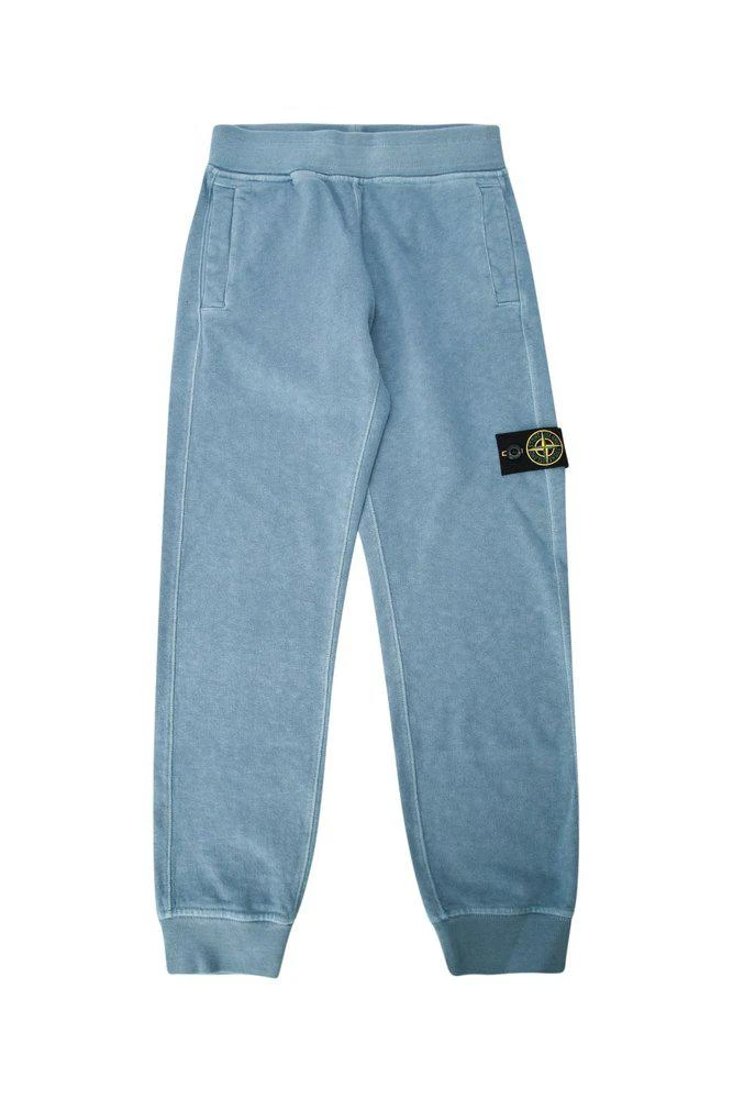 Stone Island Junior Stone Island Junior Logo Patch Straight Leg Pants