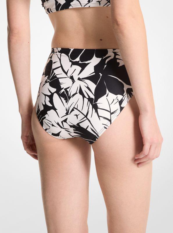 Michael Kors Palm Print Bikini Bottom