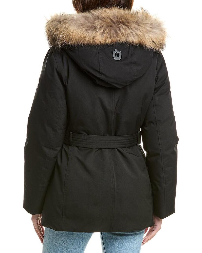 Mackage Jeni FZ Leather-Trim Coat